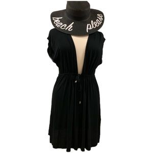 Black Swim Coverup | Plus Size 20